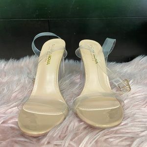 Fashion nova clear heel